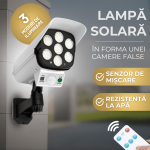 Lampa Solara in forma de camera, muleaj