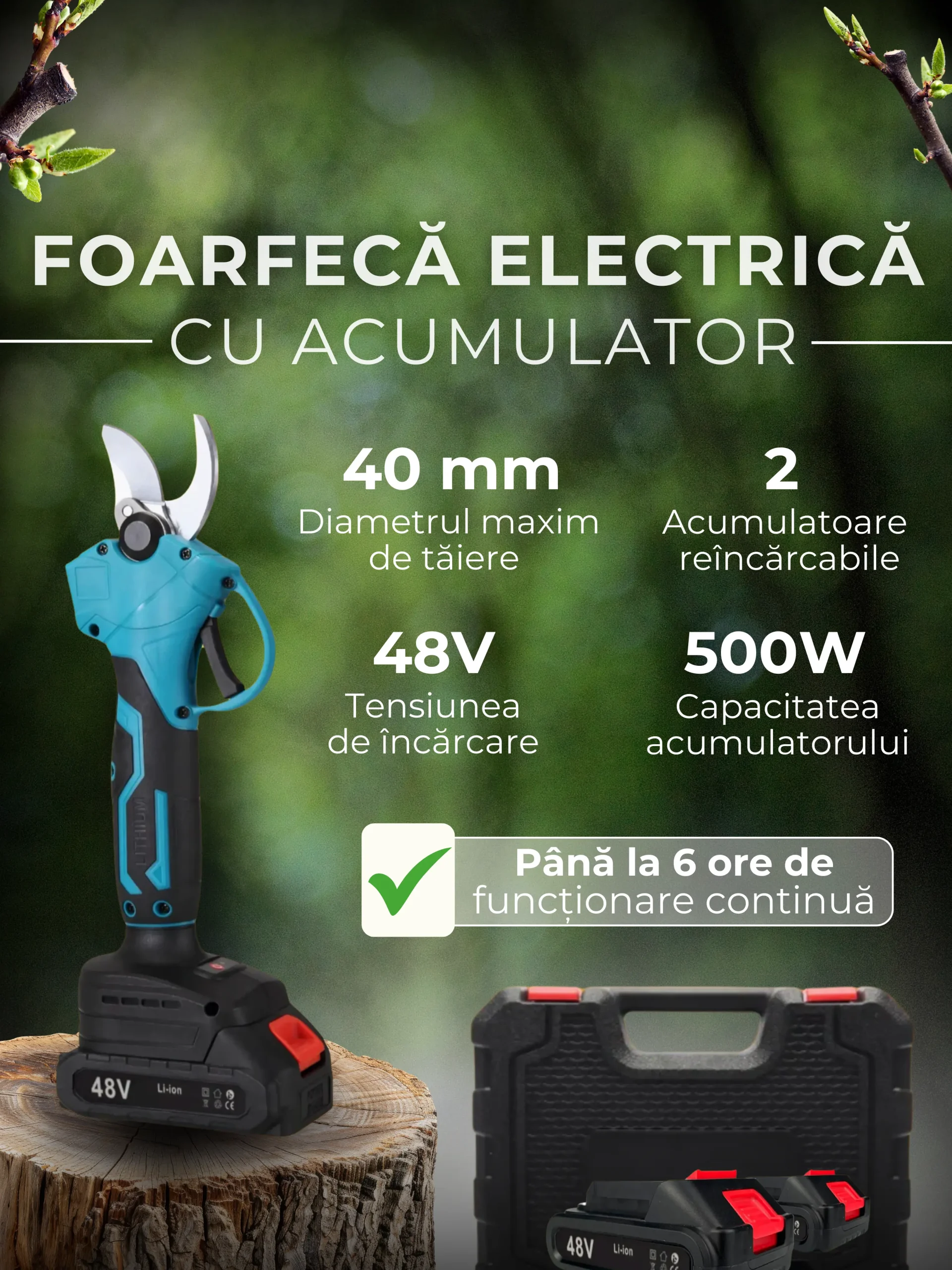Foarfece Electric A1 (albastru) PSX25C