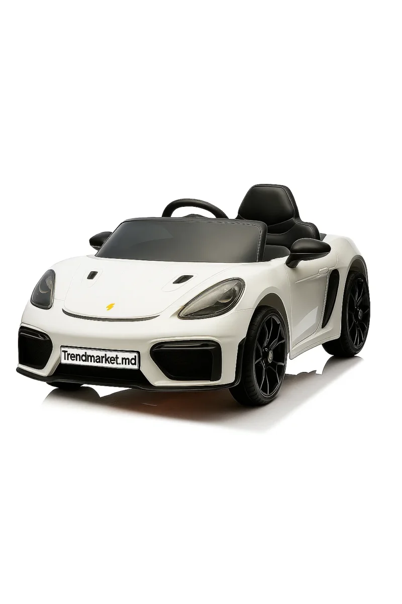 Mașină electrică Porsche 718 alb