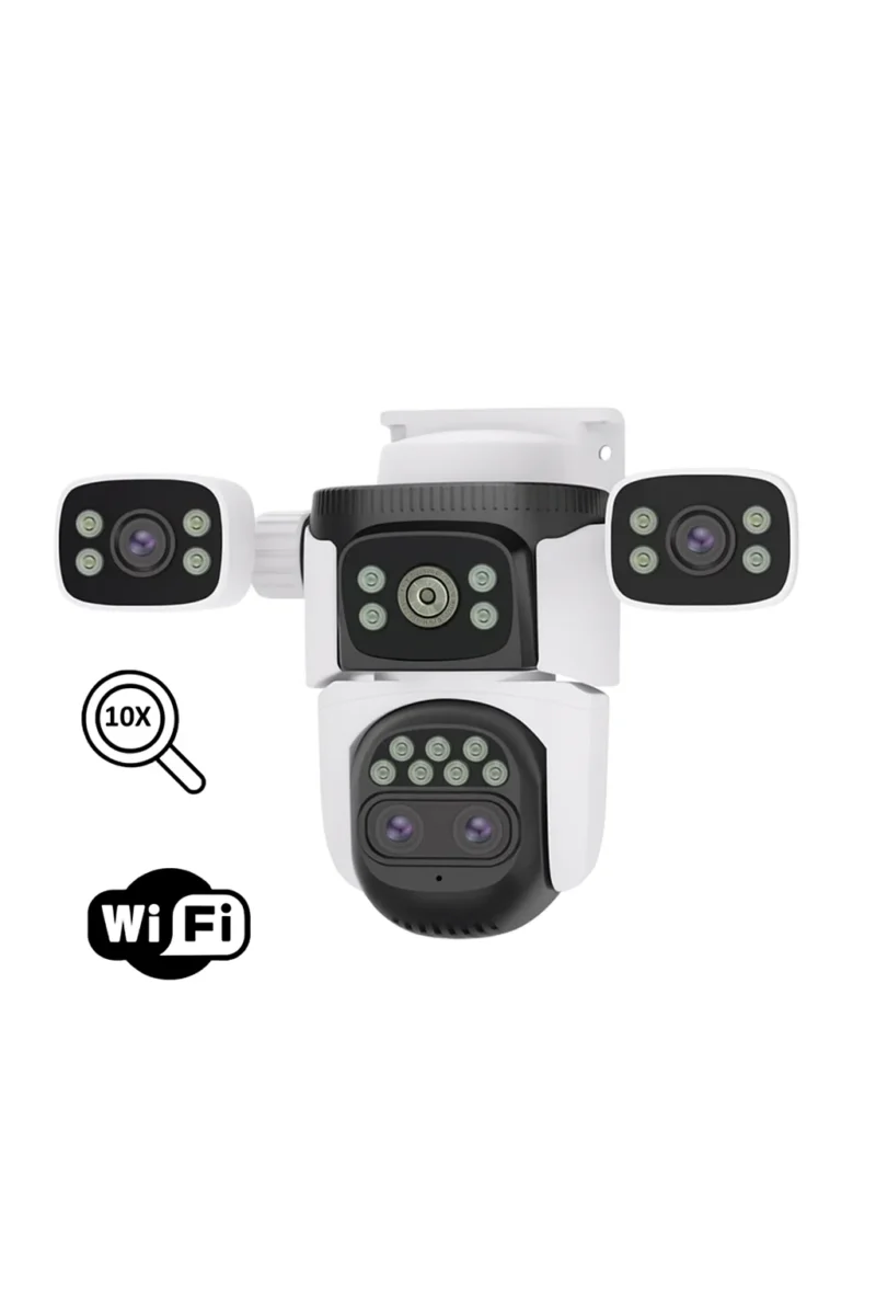 Camera Supraveghere WiFi 16MP – Zoom 10X, Vedere Nocturna Color, Audio Bidirectional, Detectie Miscare si Urmarire Automata