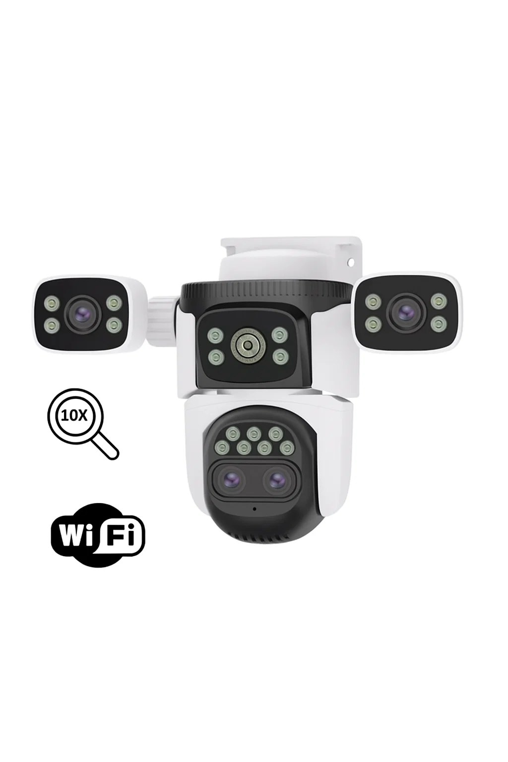 Camera Supraveghere WiFi 16MP – Zoom 10X, Vedere Nocturna Color, Audio Bidirectional, Detectie Miscare si Urmarire Automata